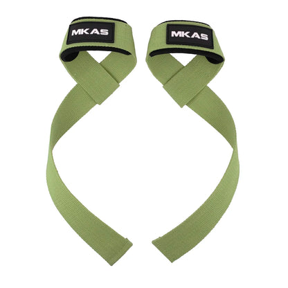 MKAS 1 Pair Gym Lifting Straps Fitness Gloves Anti-Slip Hand Wraps Wrist Straps Support for Weight Lifting Powerlifting Training